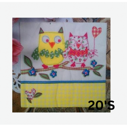 SERVITTES YELLOW/PINK OWL 20'S SERVITTES YELLOW/PINK OWL 20'S